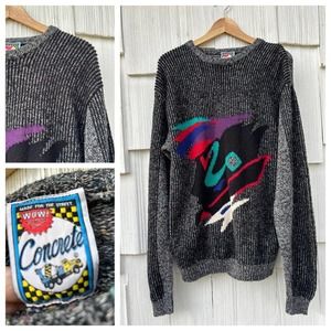 Vintage Concrete 90s Grandpa Sweater‎ M